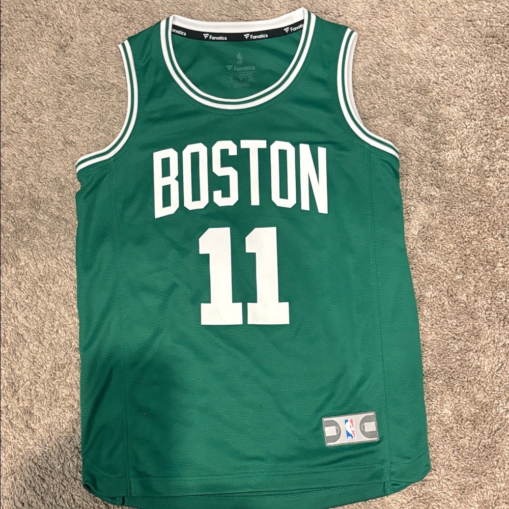 Fanatics Boston Green & White #11 Kids Jersey